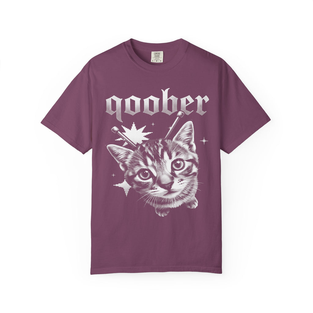 Qoober Gothic Cat Classic Tee | Metal Kitten | Punk Aesthetic