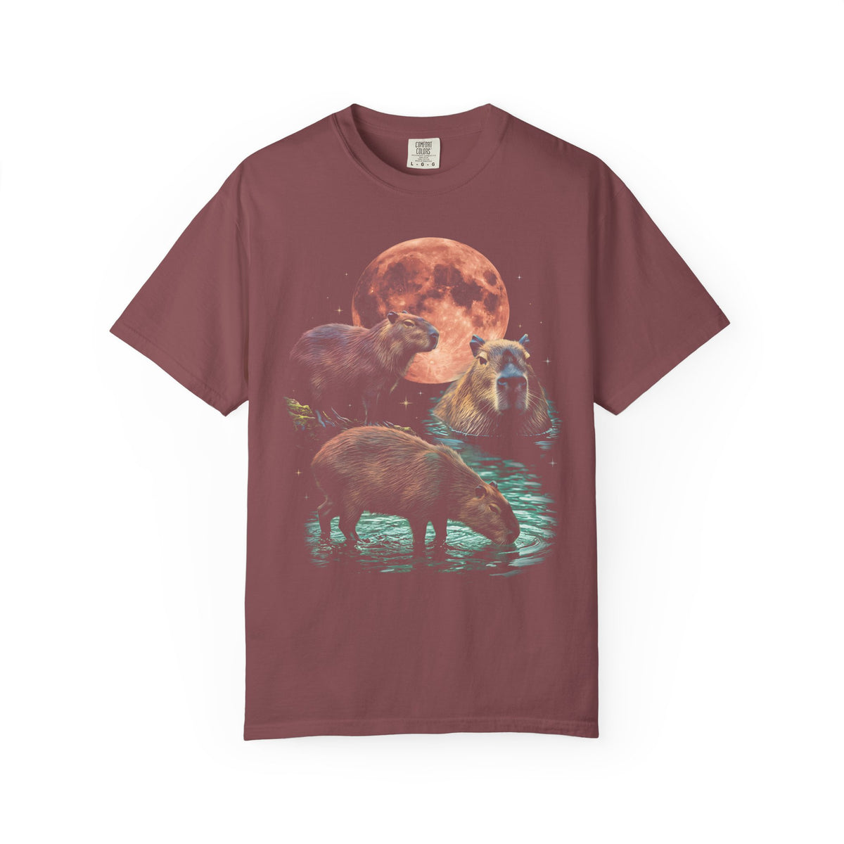 Blood Moon Capybara Classic Tee | Animal Lover | Vintage Bootleg