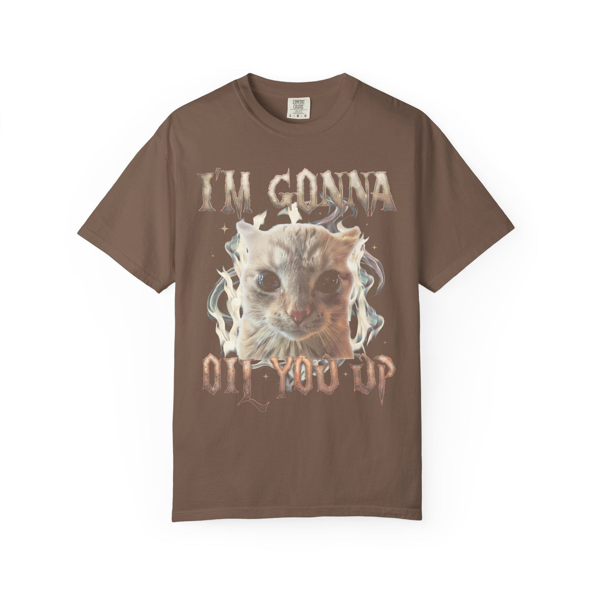 I'm Gonna Oil You Up Classic Tee | Meme Cat | Heavy Metal Bootleg