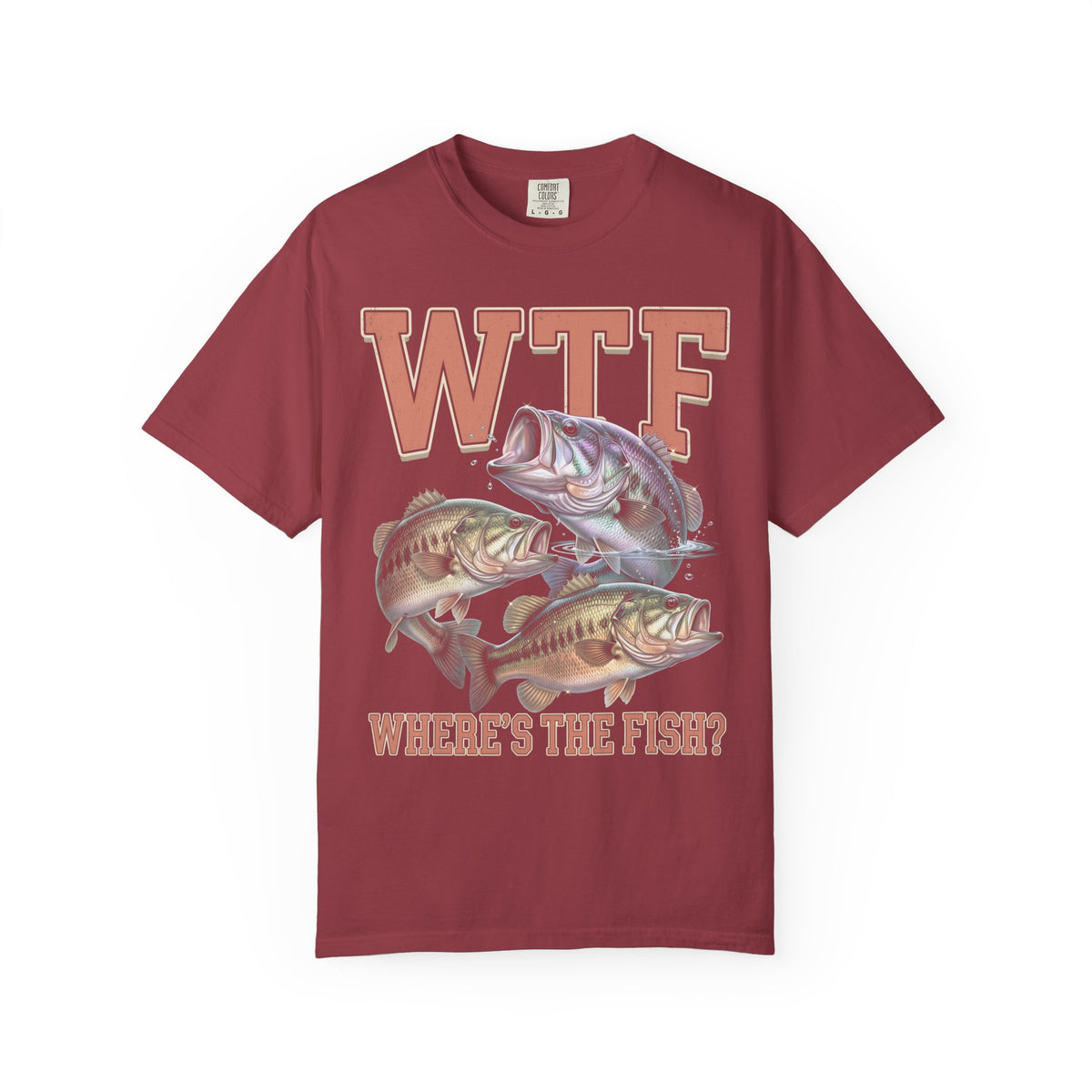 Where's The Fish Classic Tee | Bass Fishing | Fisherman Art