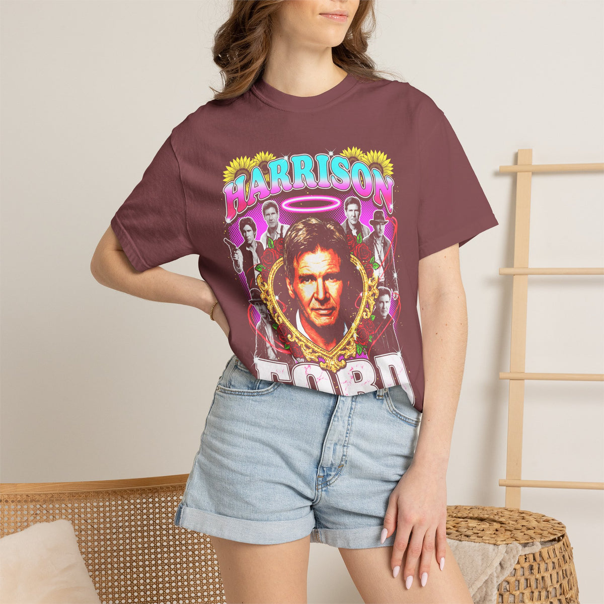 Harrison Ford Classic Tee | 90s Vintage | Movie Gift