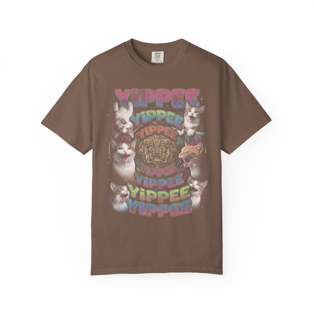 Yippee Screaming Cat Classic Tee | Psychedelic | Bootleg Art