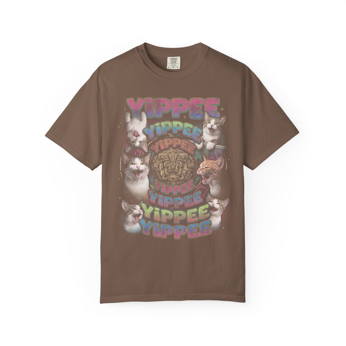Yippee Screaming Cat Classic Tee | Psychedelic | Bootleg Art