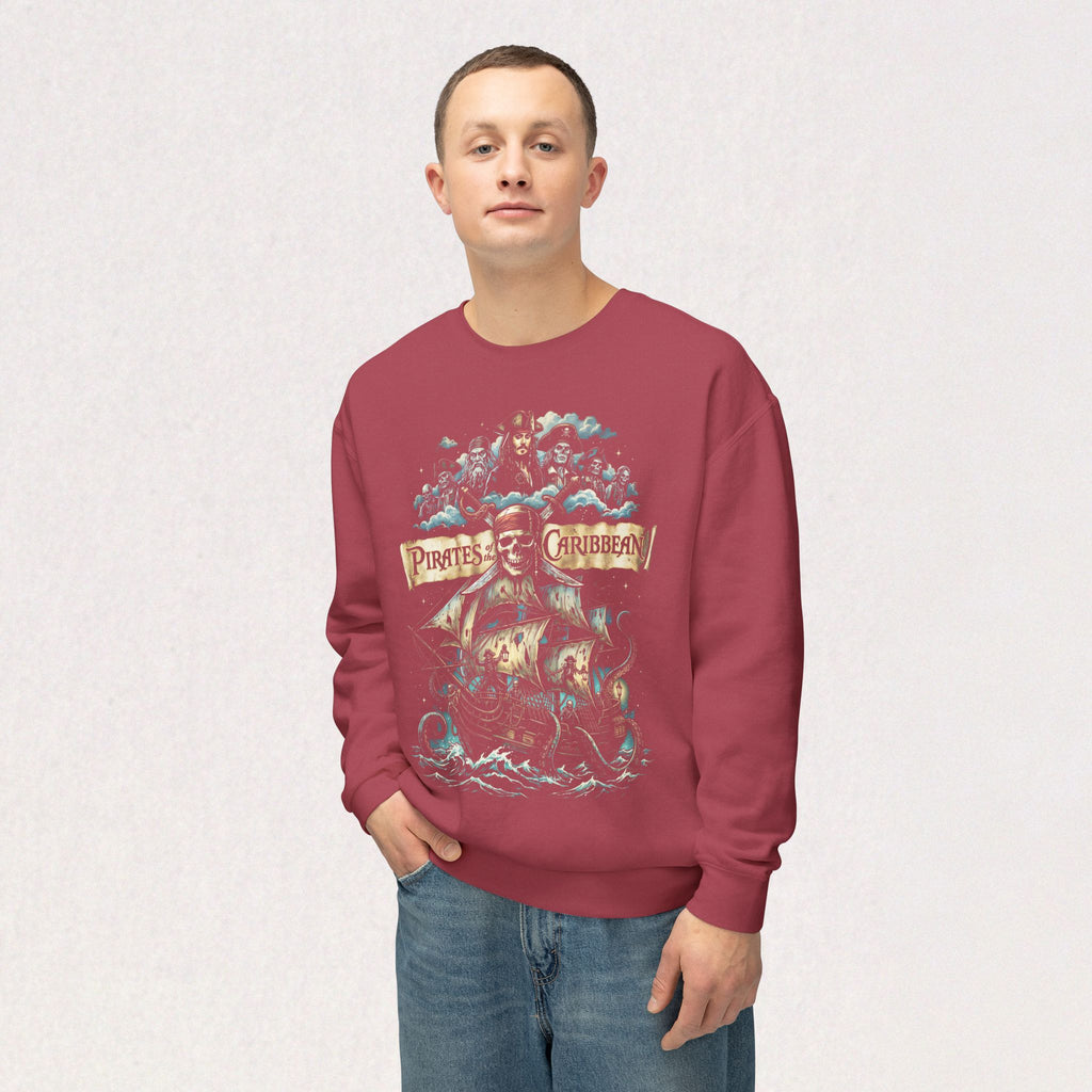 Pirates of the Caribean Skull Ship Crewneck Sweatshirt