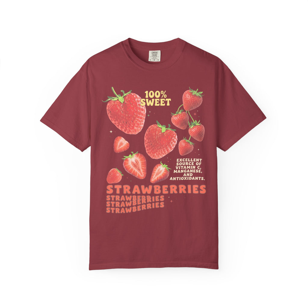 100% Sweet Strawberries Classic Tee | Healthy Fruit Art