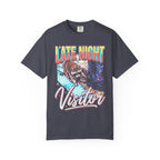 Late Night Visitor Raccoon Classic Tee | Retro Neon | Vintage