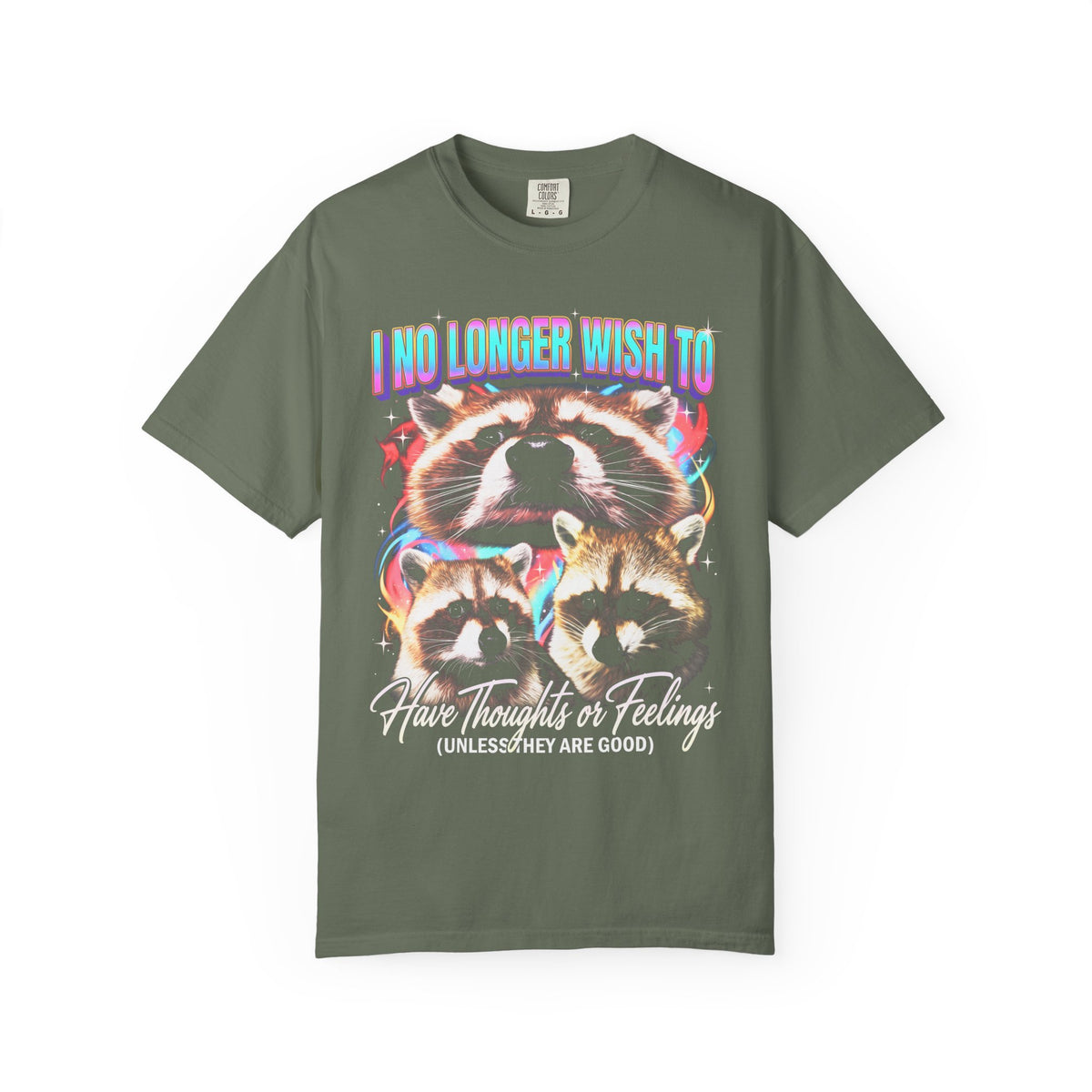 I No Longer Wish To Have Thoughts Classic Tee | Raccoon Meme