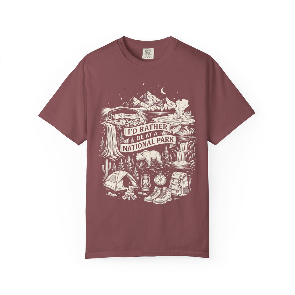 I'd Rather Be At A National Park Classic Tee | Hiking Bear Camping