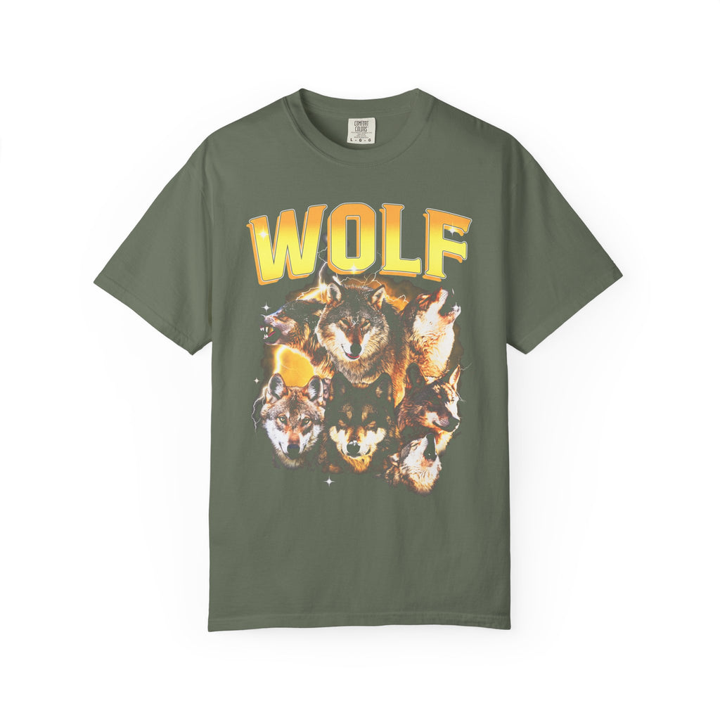 Wolf Lightning Classic Tee | Vintage 90s | Animal Lover Gift