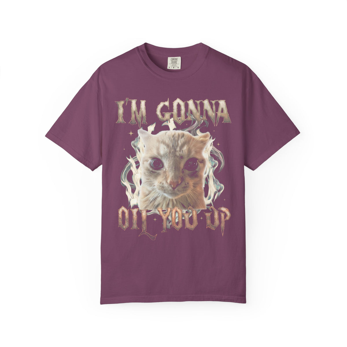 I'm Gonna Oil You Up Classic Tee | Meme Cat | Heavy Metal Bootleg
