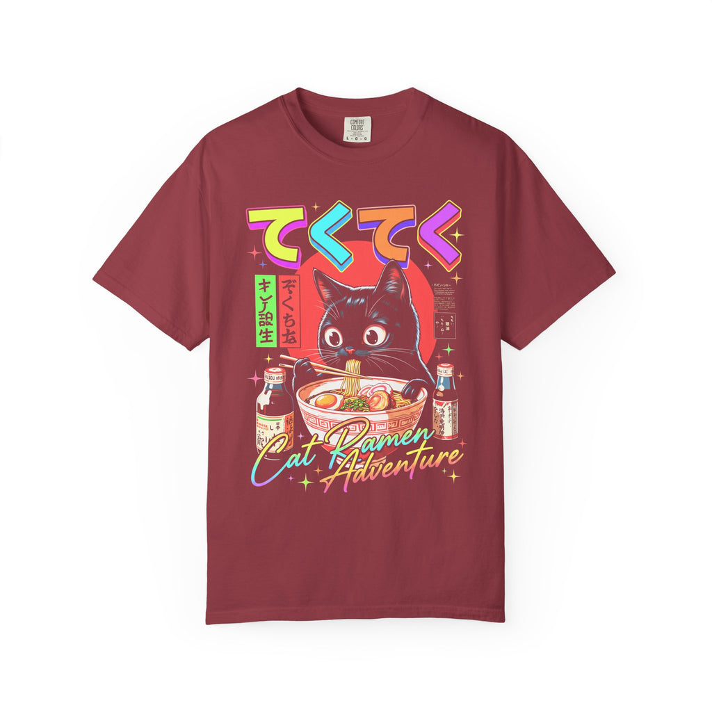 Cute Black Cat Ramen Classic Tee | Japanese Food | Retro Gift