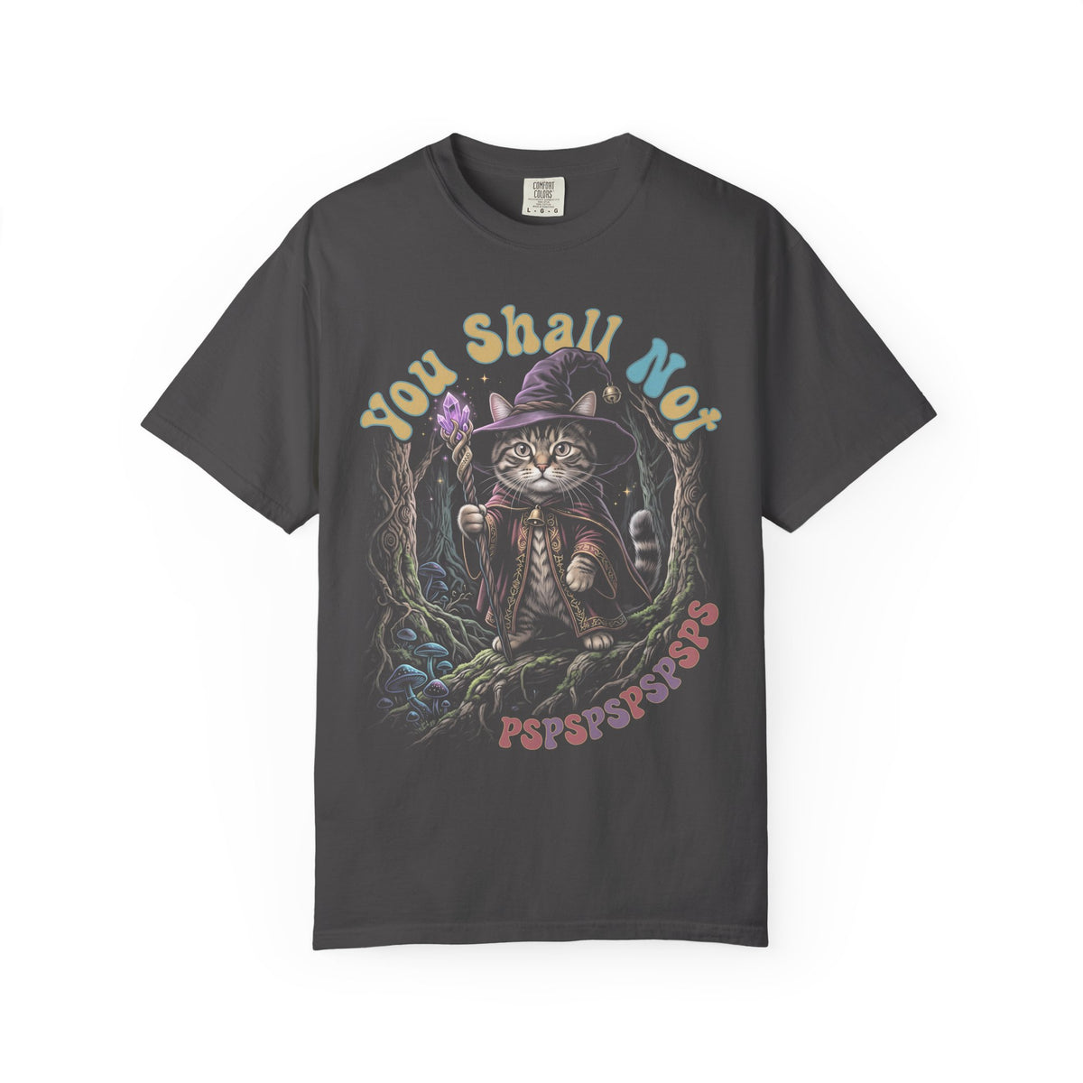 Wizard Cat Pspsps Classic Tee | Fantasy Forest | Magic Tabby