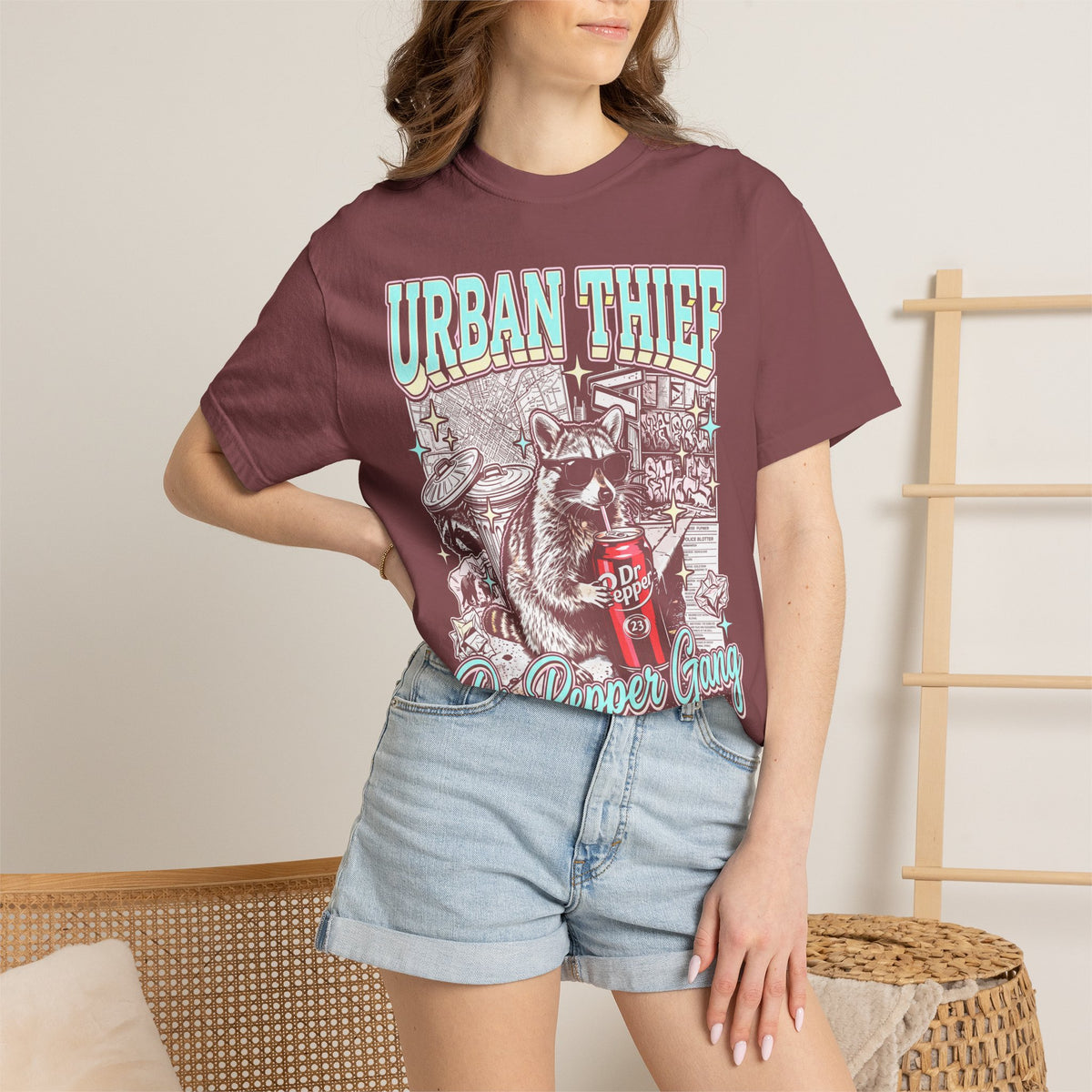Urban Thief Dr P3pper Raccoon Classic Tee | Vintage Y2k Gift
