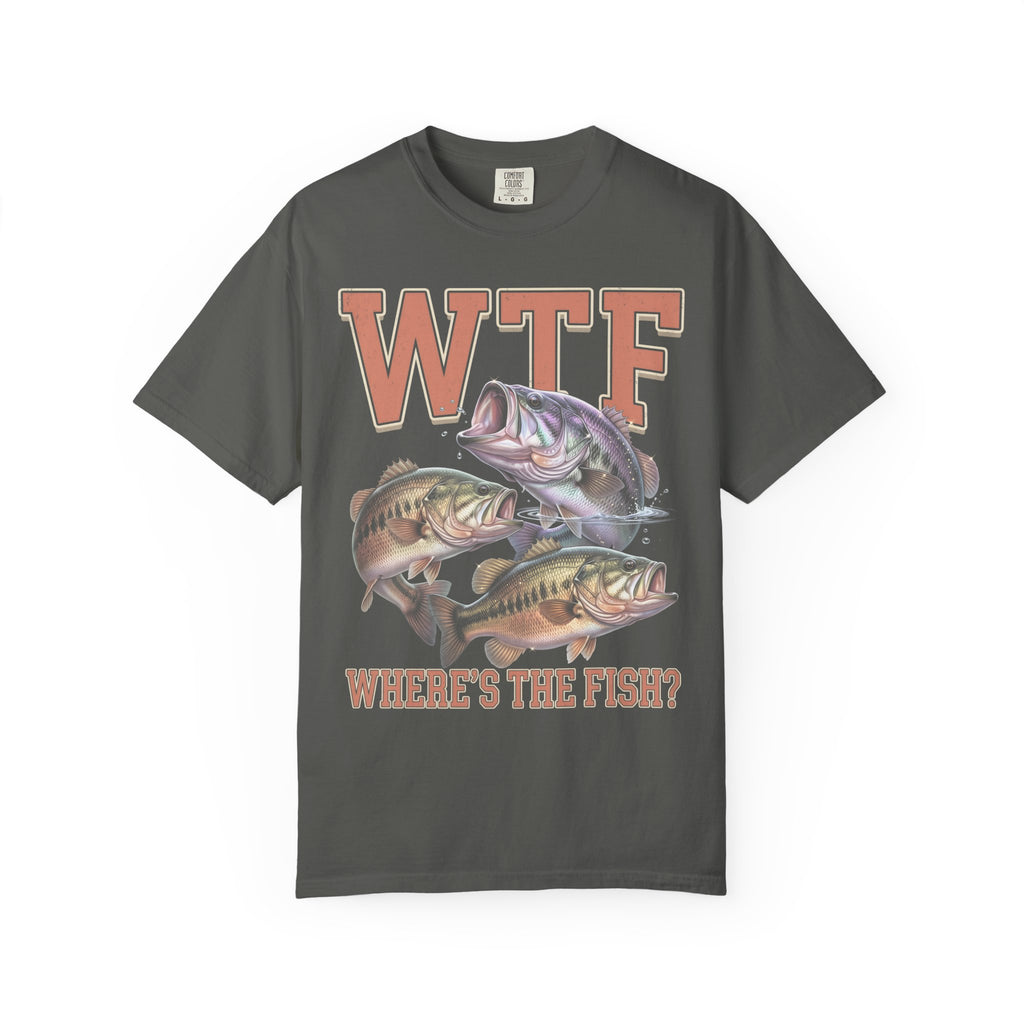 Where's The Fish Classic Tee | Bass Fishing | Fisherman Art