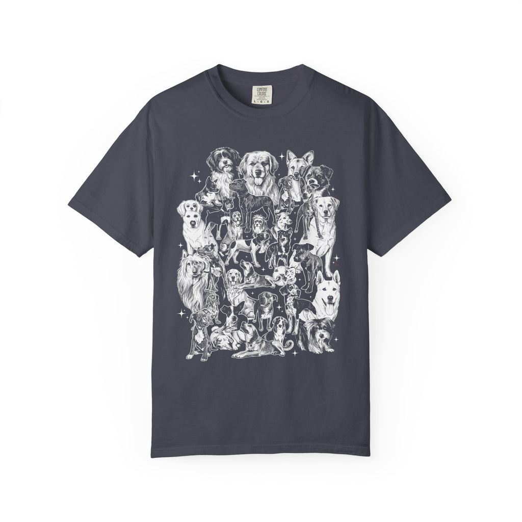 Retro Puppy Collage Classic Tee | 90s Vintage | Dog Gift