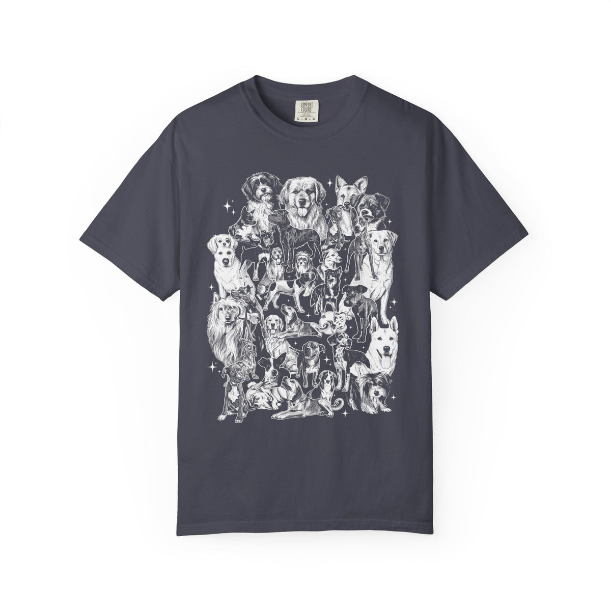 Retro Puppy Collage Classic Tee | 90s Vintage | Dog Gift