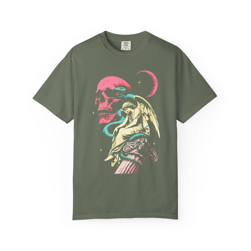 Skull Snake Angel Classic Tee | Retro Gothic | Vintage Gift