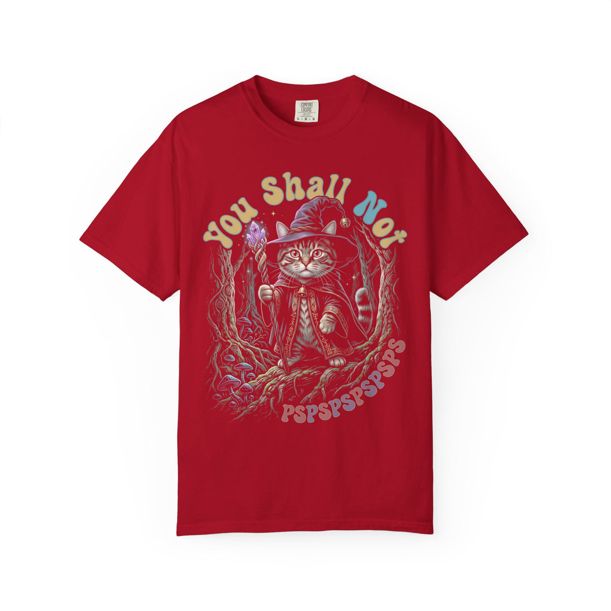 Wizard Cat Pspsps Classic Tee | Fantasy Forest | Magic Tabby