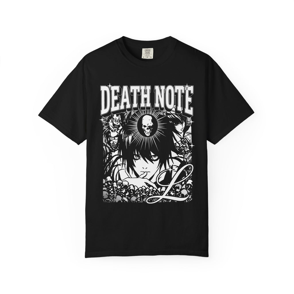 Gothic Skull Manga Detective Classic Tee | Dark Anime Gift