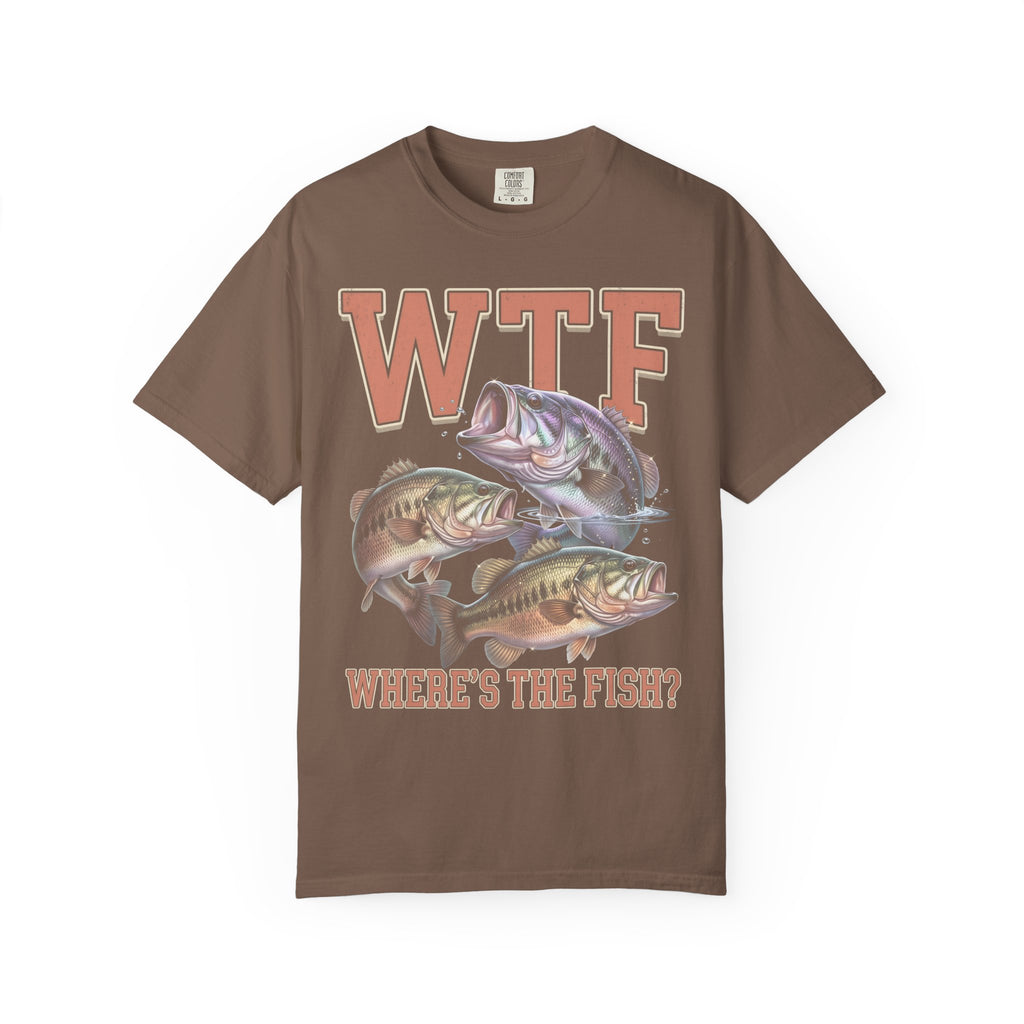 Where's The Fish Classic Tee | Bass Fishing | Fisherman Art