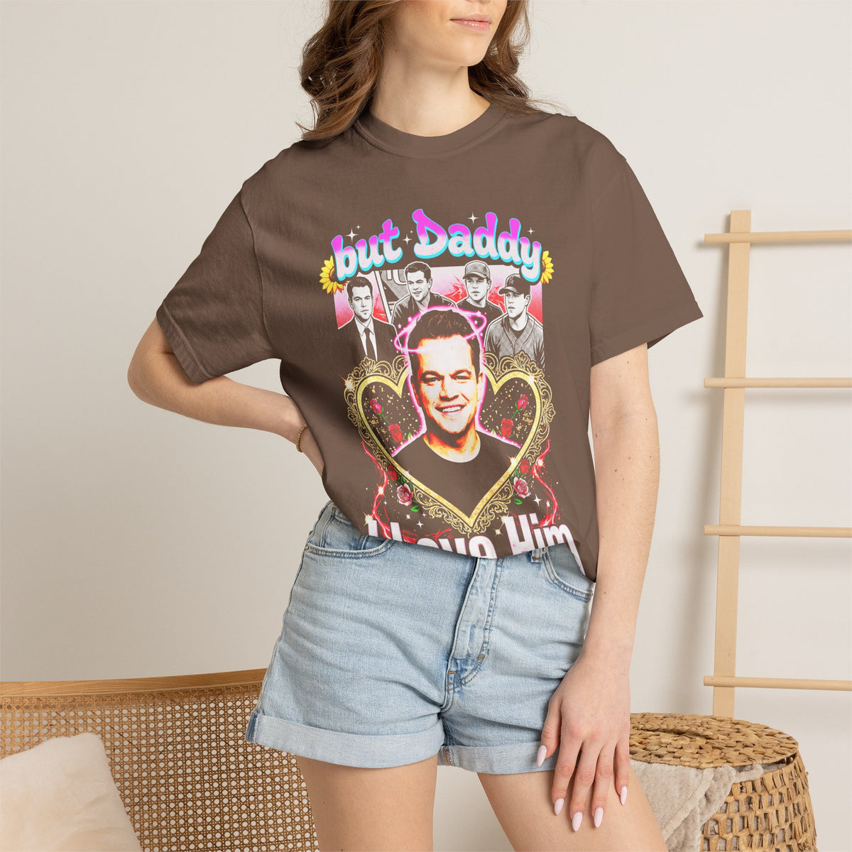 But Daddy I Love Him Matt Damon Classic Tee | 90s Retro Gift