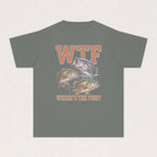 WTF (Where's The Fish?) Youth Fishing Kids Tee