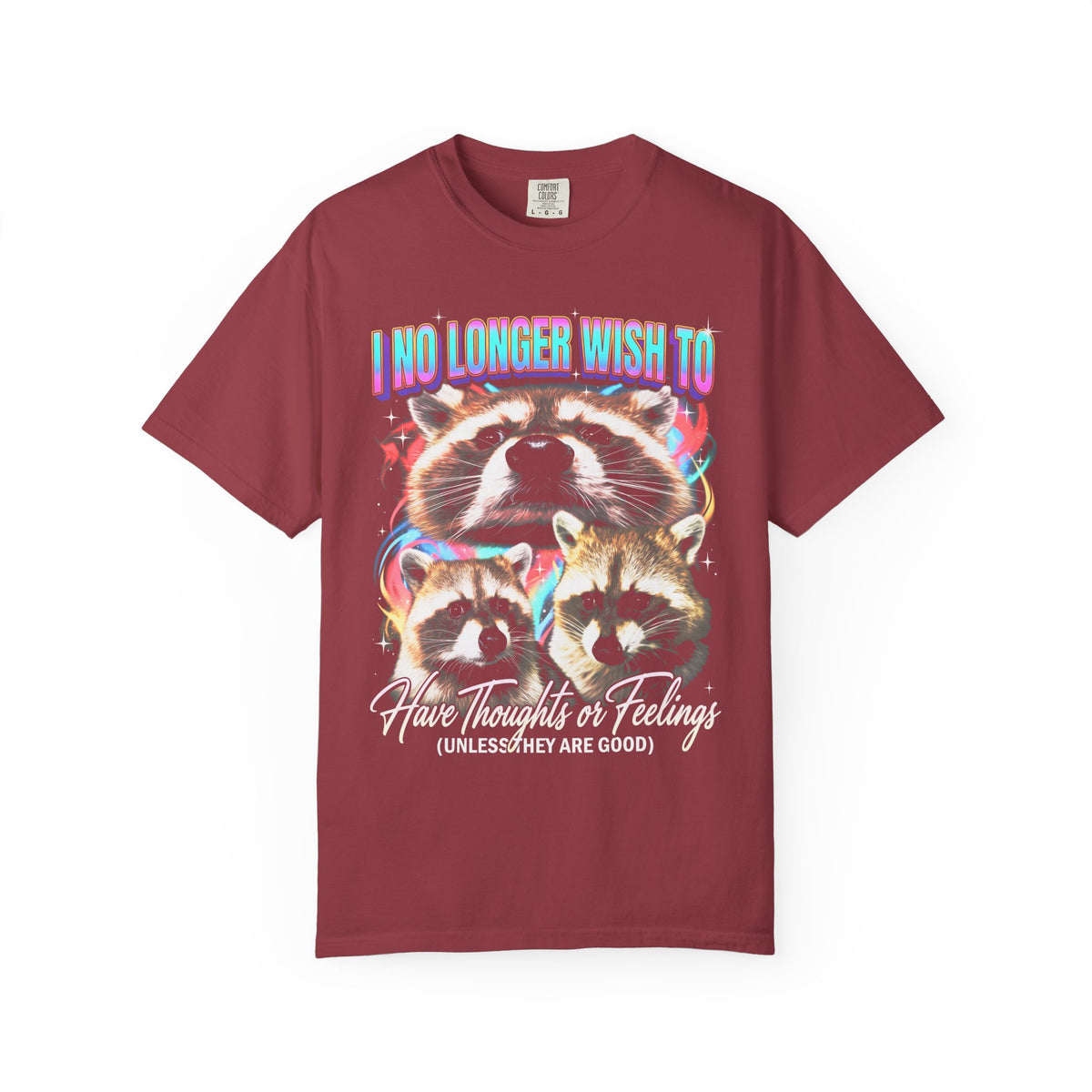 I No Longer Wish To Have Thoughts Classic Tee | Raccoon Meme