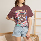 Unstoppable Overthinking Raccoon Classic Tee | 90s Funny Gift