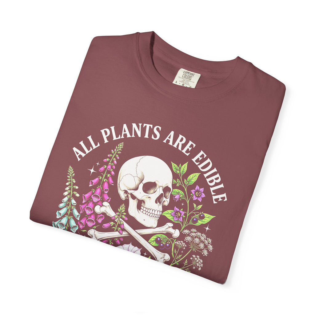 All Plants Are Edible Classic Tee | Vintage Skull | Botany Gift