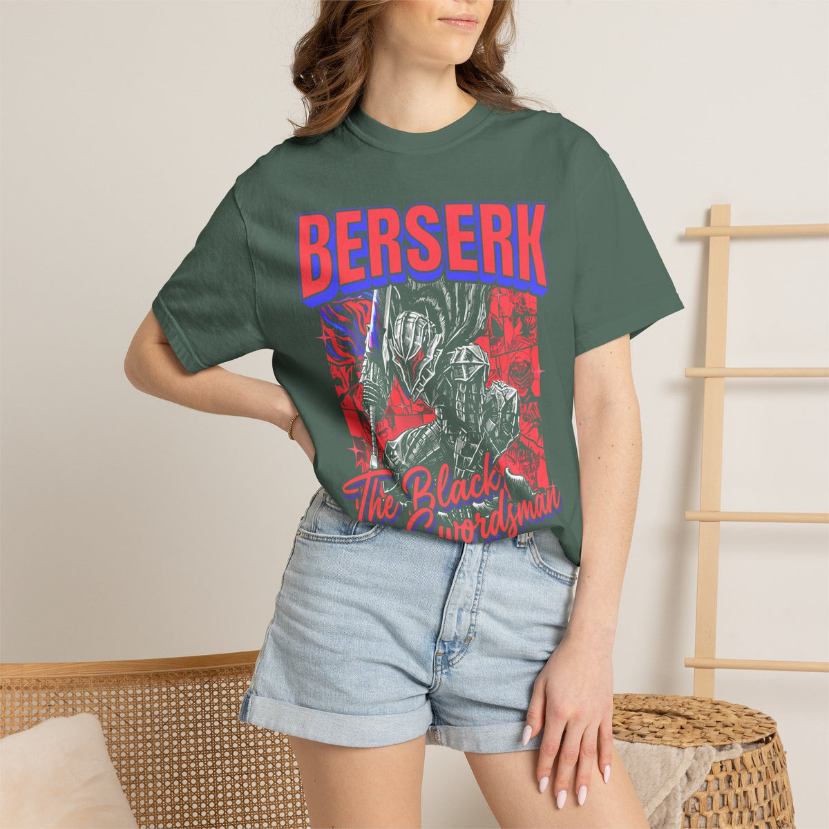 The Black Swordsman Classic Tee | 90s Dark Knight | Manga Gift