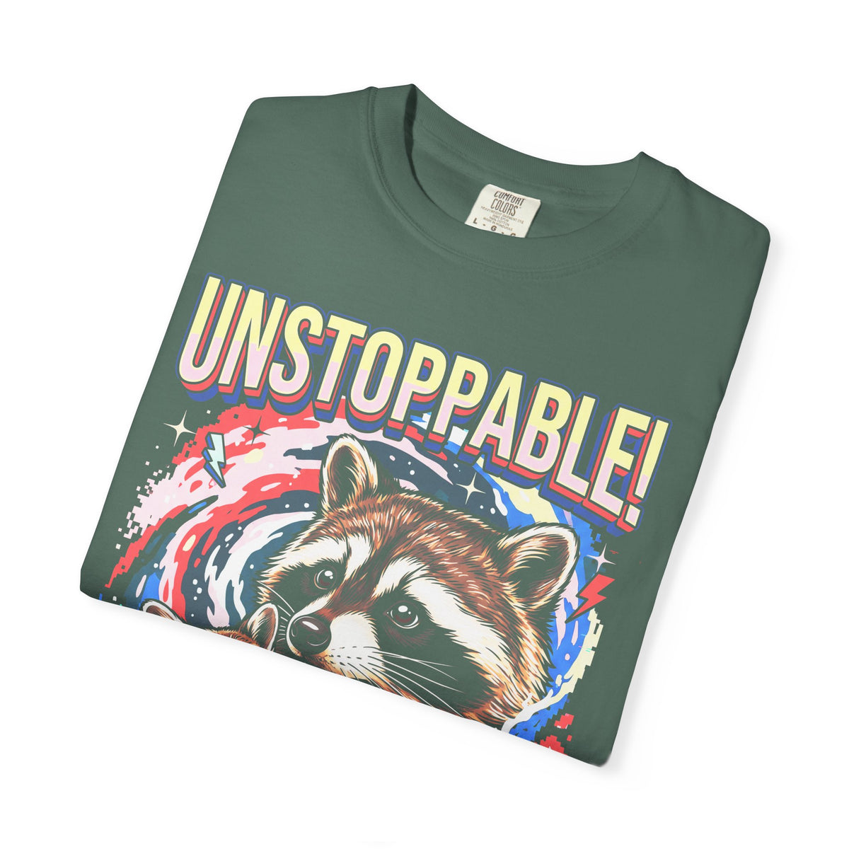 Unstoppable Overthinking Raccoon Classic Tee | 90s Funny Gift