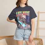 Late Night Visitor Raccoon Classic Tee | Retro Neon | Vintage