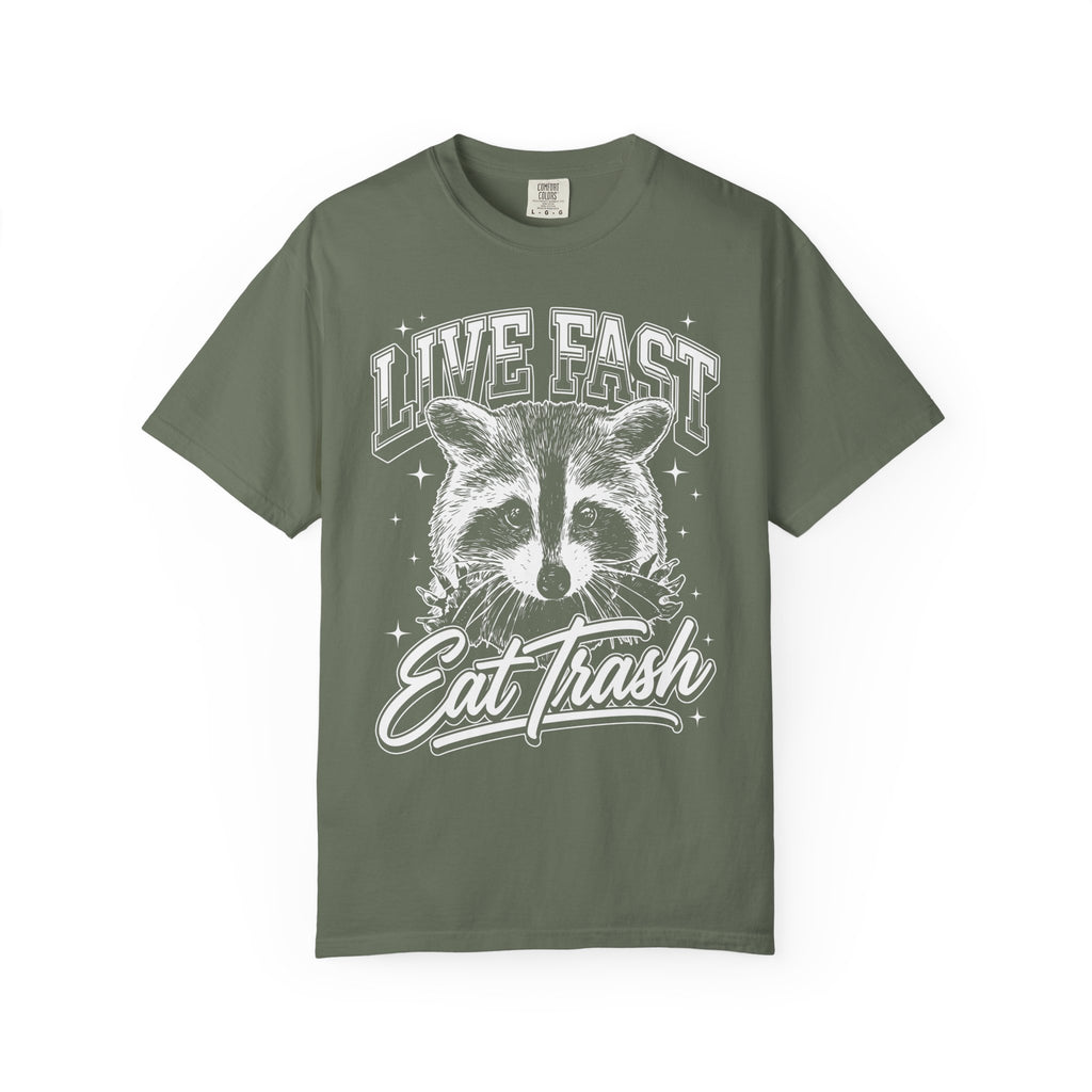 Live Fast Eat Trash Raccoon Classic Tee | Vintage | Funny Gift