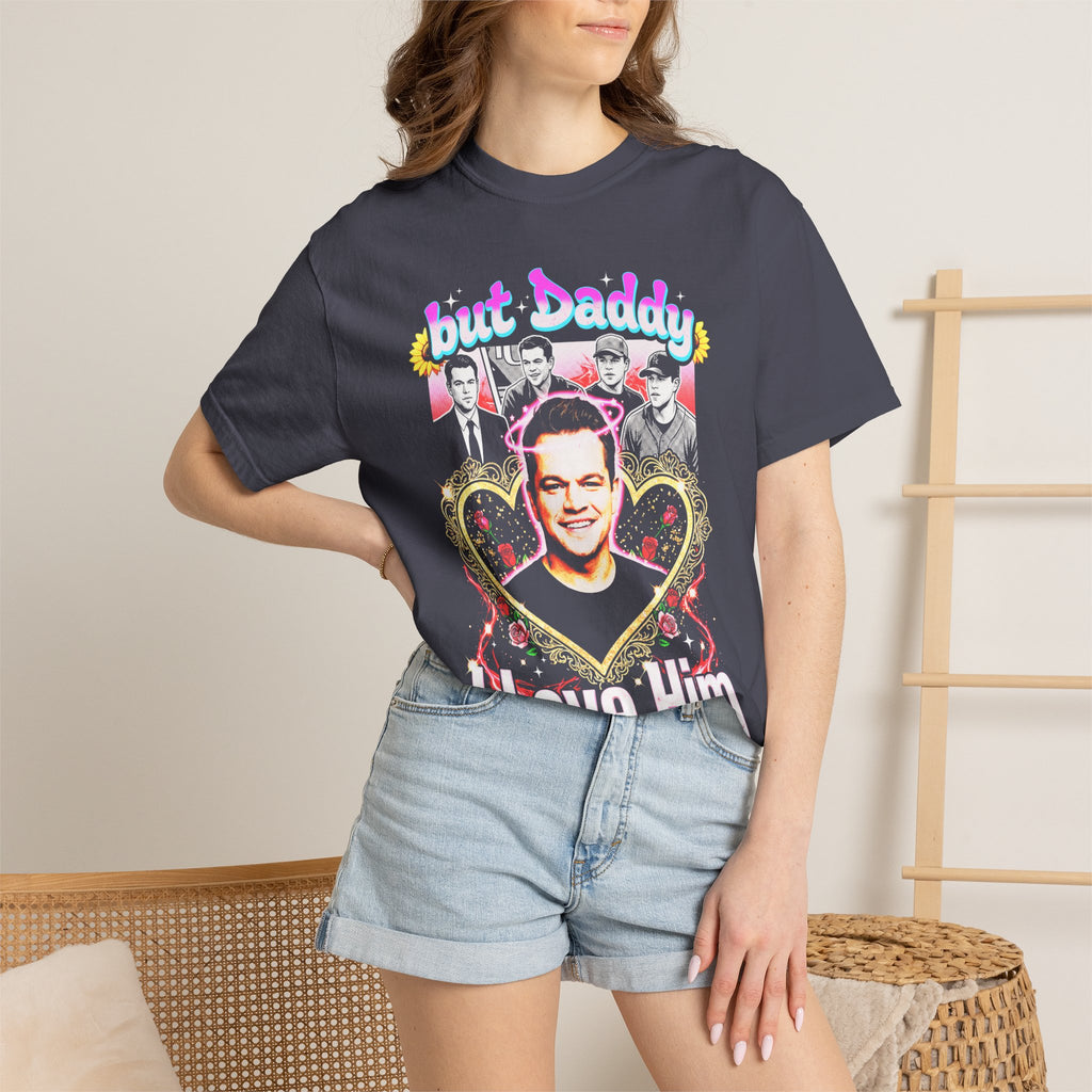 But Daddy I Love Him Matt Damon Classic Tee | 90s Retro Gift