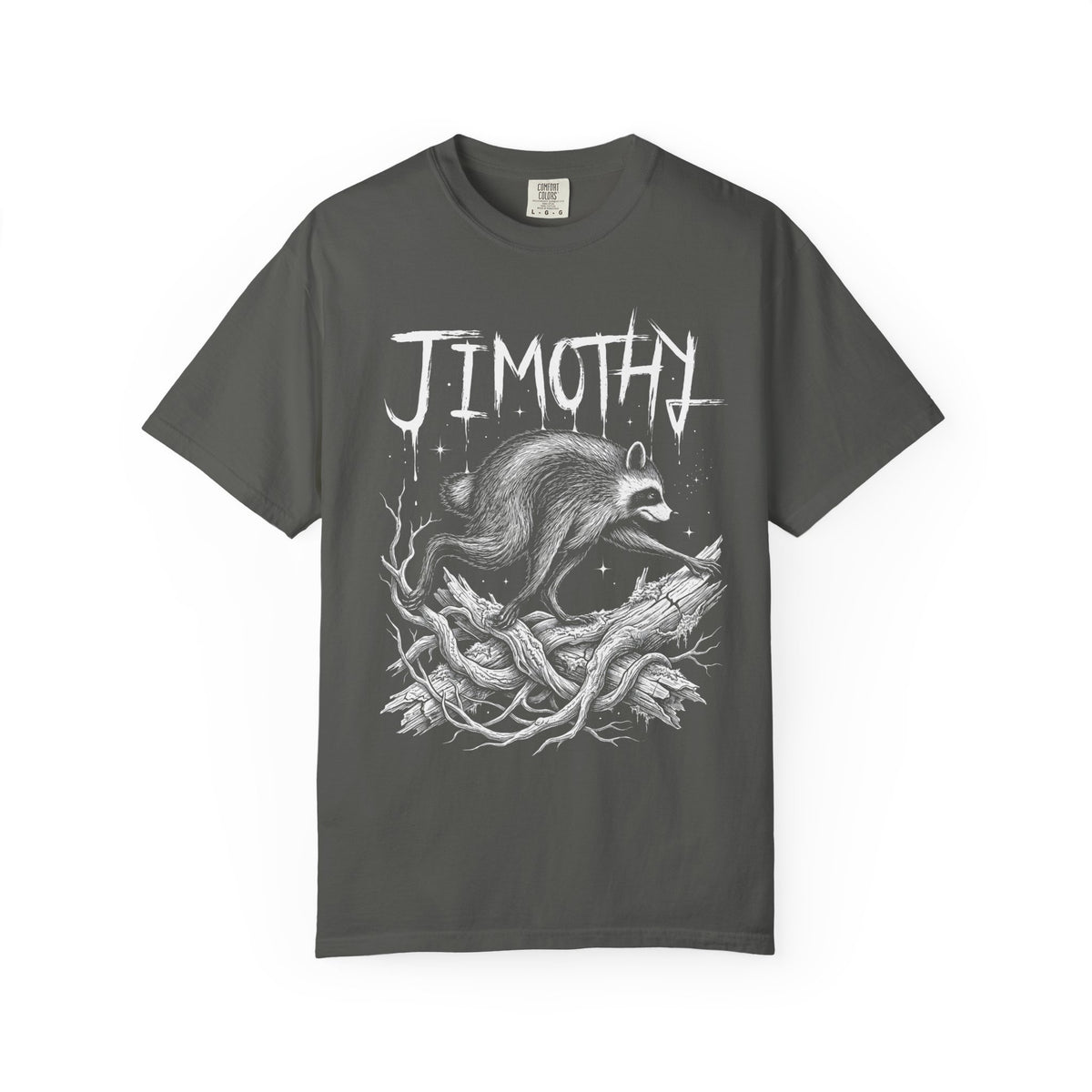 Jimothy Raccoon Classic Tee | Gothic Mystical | Detailed Branch