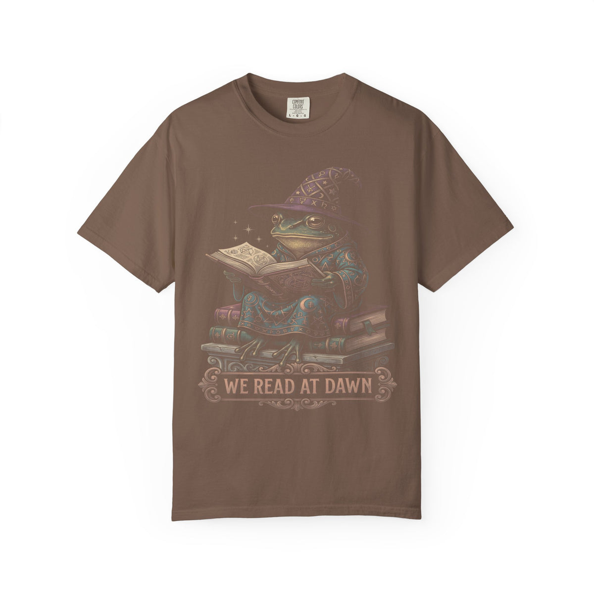 We Read At Dawn Classic Tee | Cottagecore Frog | Book Lover