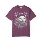 Split Face Cosmic Cat Classic Tee | Mystic Retro | Astro Art