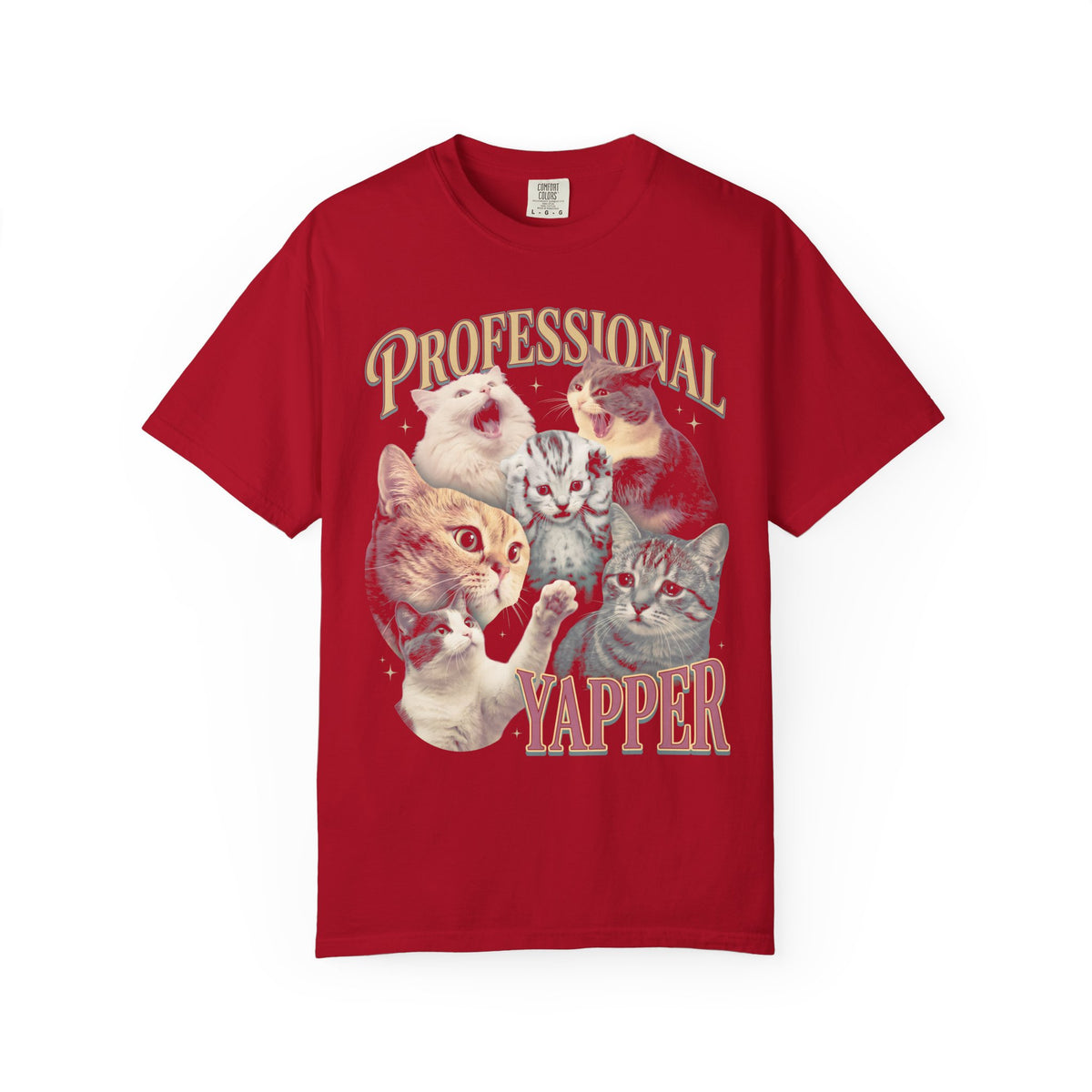 PROFESSIONAL YAPPER Classic Tee | Screaming Cat | Funny Meme