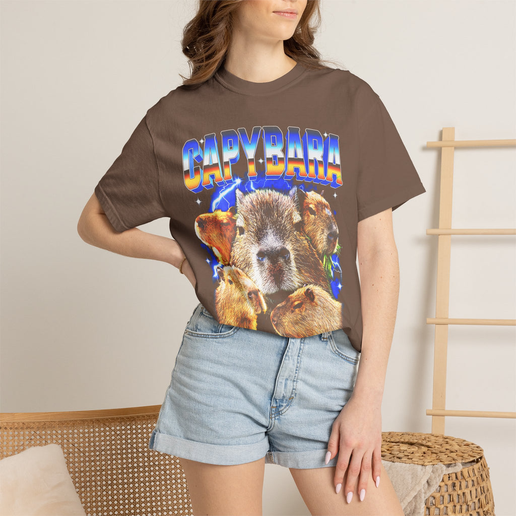 Capybara Lightning Classic Tee | 90s Retro | Animal Gift