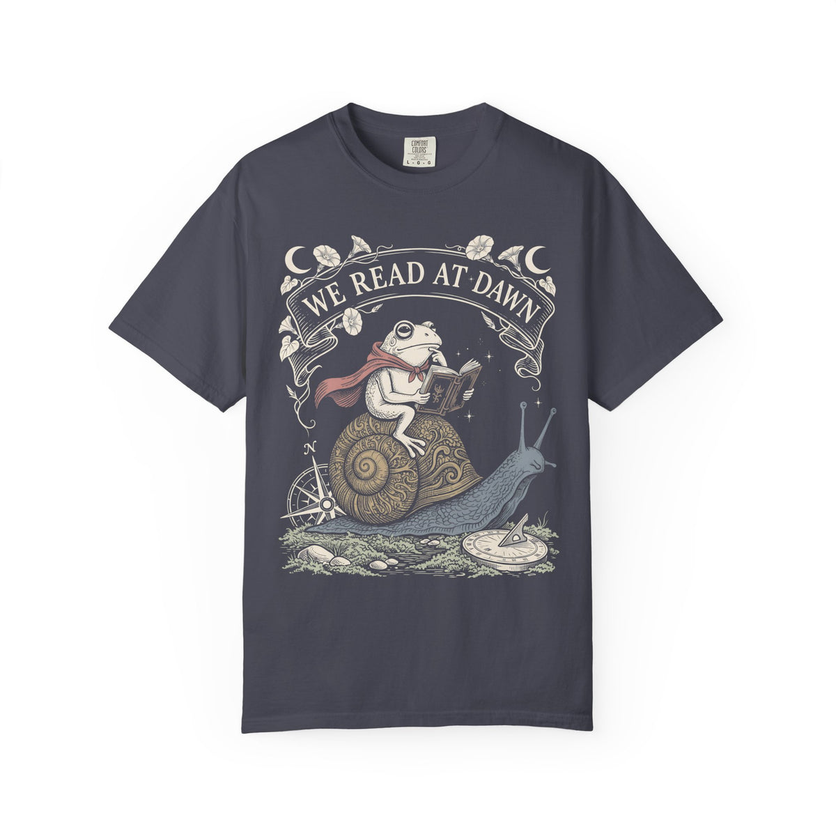 We Read At Dawn Classic Tee | Wizard Toad | Magical Books