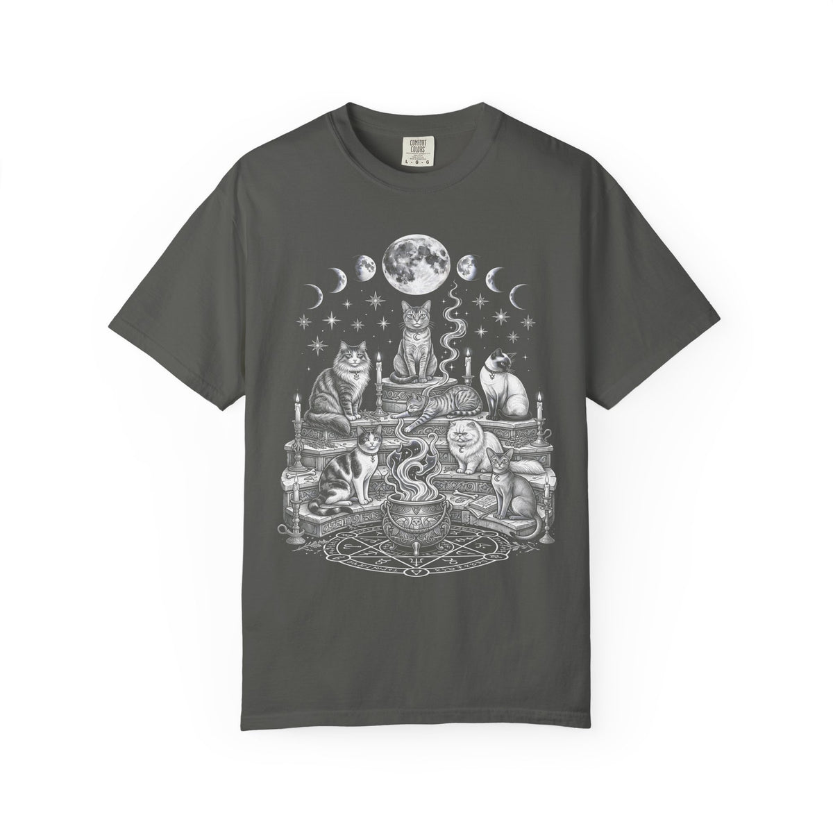 Cats Coven Magic Classic Tee | Gothic Spooky | Moon Cauldron