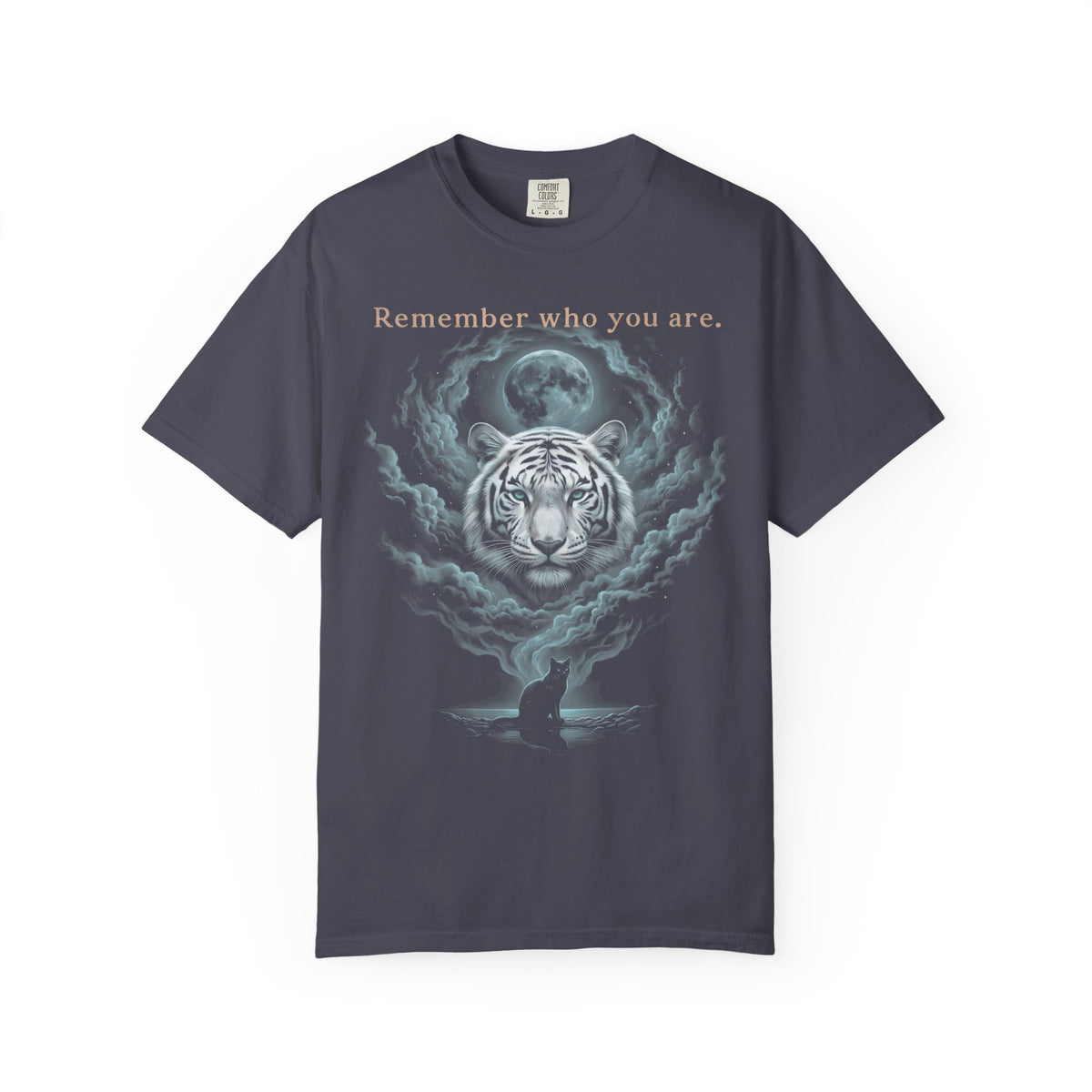 Remember Who You Are Classic Tee | Tiger & Cat | Full Moon