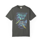 Stacked Cat Portraits Classic Tee | Neon Psychedelic Art