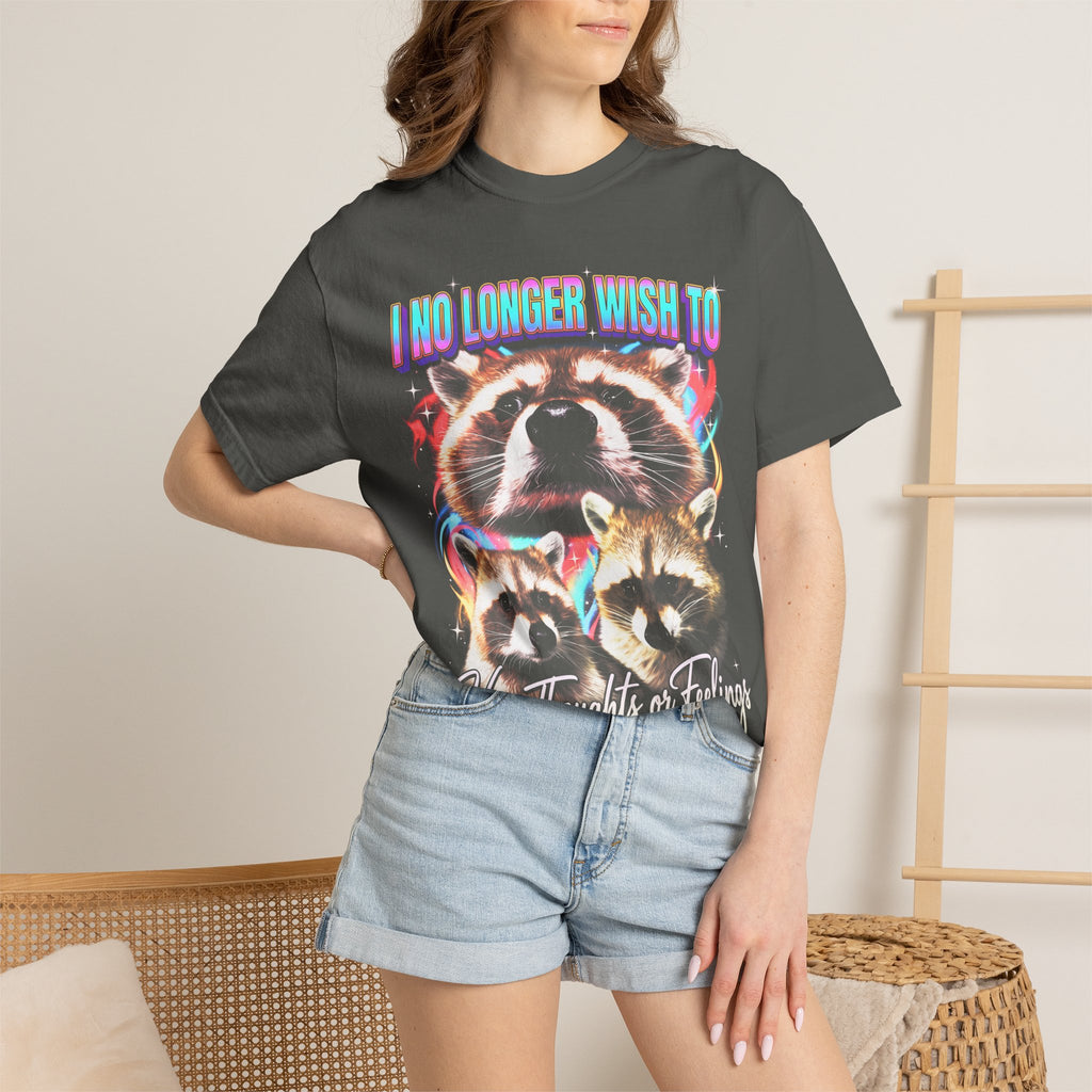 I No Longer Wish To Have Thoughts Classic Tee | Raccoon Meme