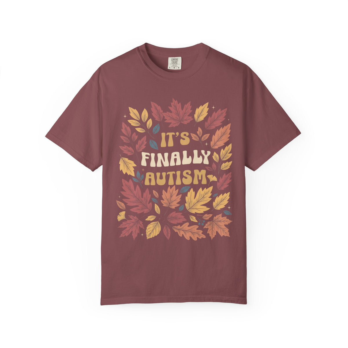 It's Finally Autumn Classic Tee | Fall Leaves | Vintage Floral