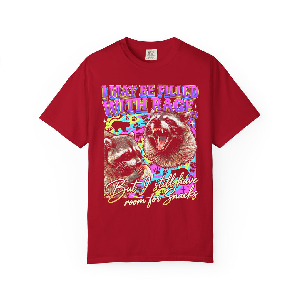 I May Be Filled With Rage Classic Tee | Raccoon Meme Gift