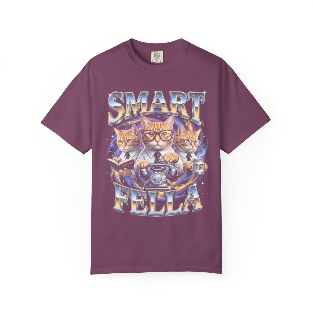 SMART FELLA Classic Tee | Catculus 101 | Cosmic Galaxy Cats