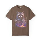 Cosmic Trio Raccoon Classic Tee | Galaxy Vortex | Psychedelic