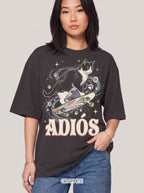 Adiós Tuxedo Cat Classic Tee | Space Feline | Cosmic Retro