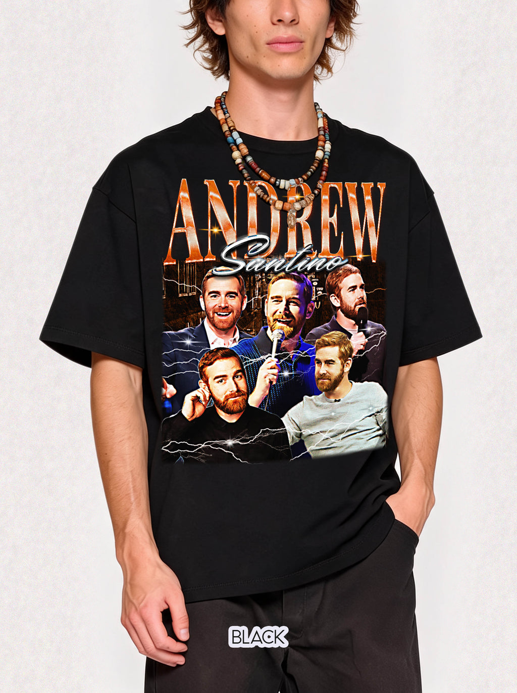 4ndr3w S4nt1n0 Classic Tee | Retro Merch | Vintage Style